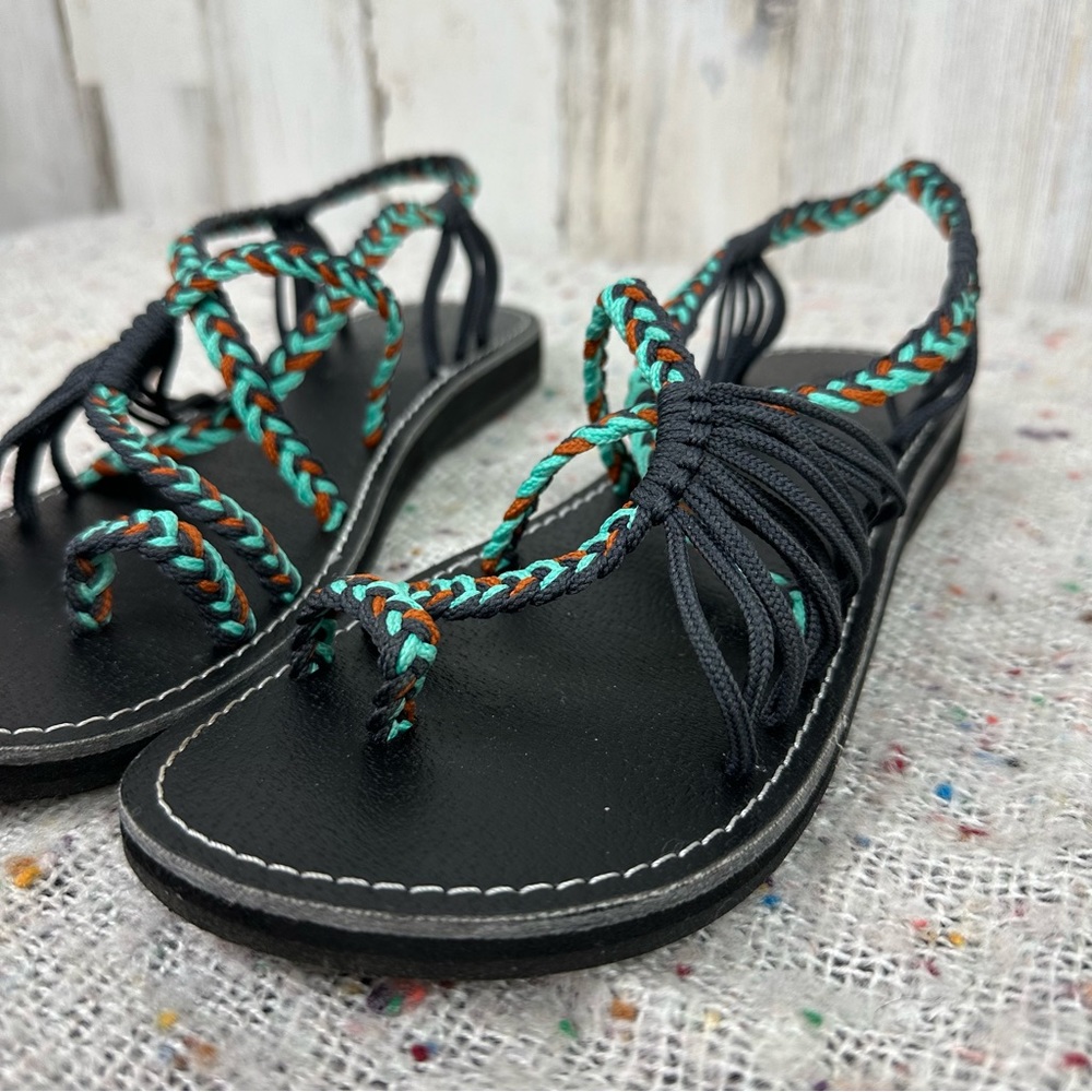 Plaka | Multicolored Rope Sandal - Picture 3 of 9